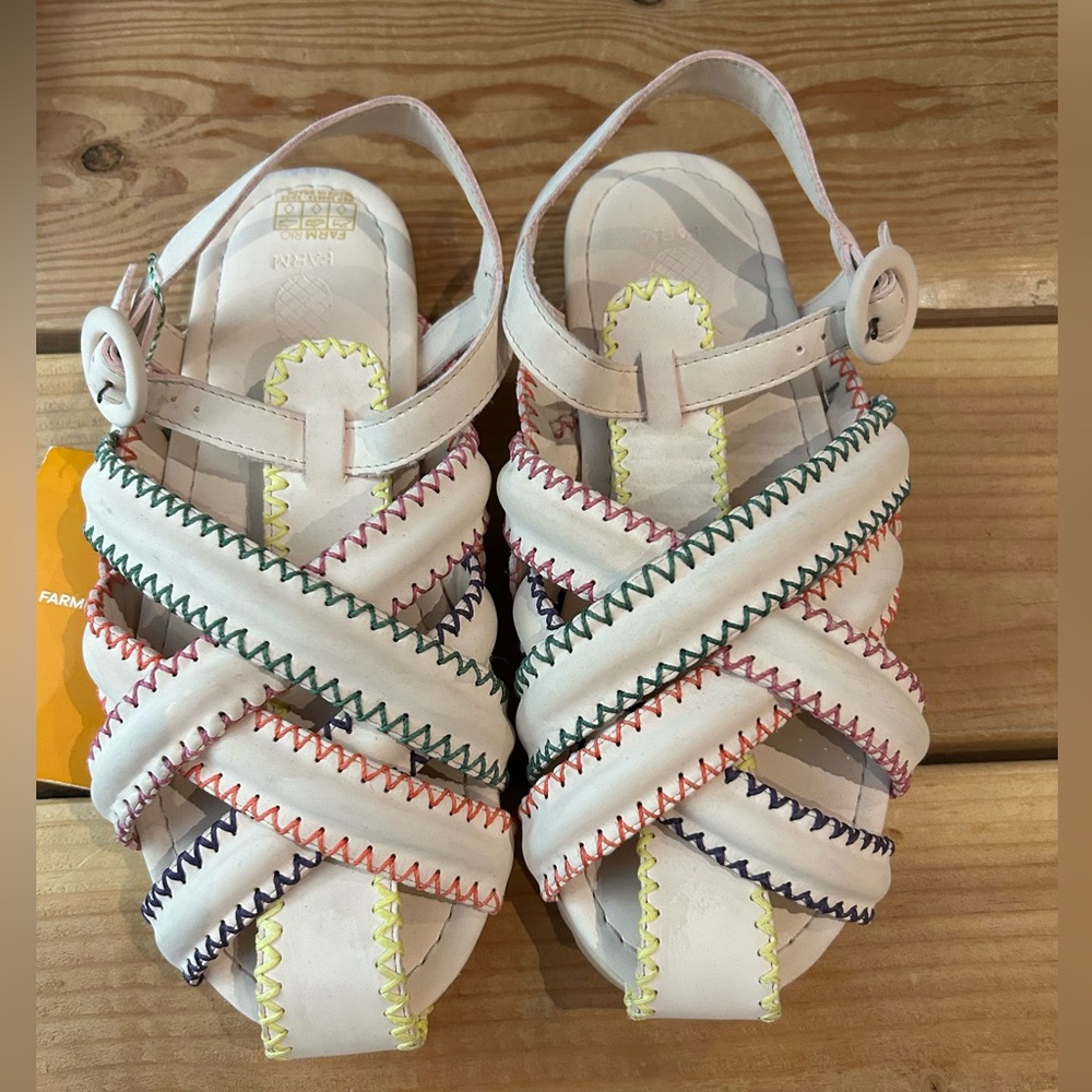 FARM Rio Multicolor Stitch Sandals